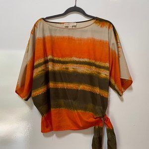 Michael Kors Women's Capri Side-Tie Top Size L